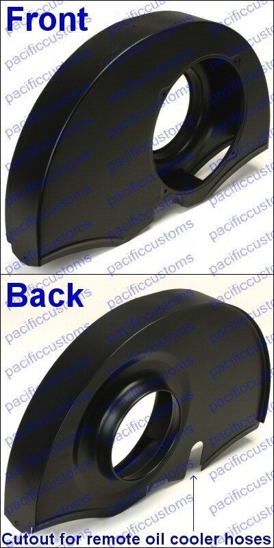 Black VW Beetle Fan Shroud For 1600Cc Or Larger Engines Without Heater Ducts - $166.83