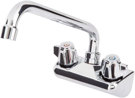 Wall Mount Bar Sink Faucet with 4&quot; Centers and 10&quot; Swing Spout - £84.63 GBP