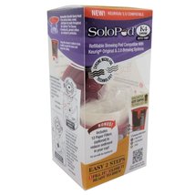 Solofill 10729-01-CHROME K4 Chrome Refillable Brewing Pod with 12 Paper Filters  - £6.65 GBP