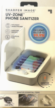 New Sealed SHARPER IMAGE UV-Zone Phone Sanitizer Disinfect Free Shipping - $11.38