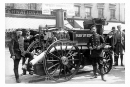 rp17044 - Bury St Edmunds. Fire Brigade &amp; Fire Engine - print 6x4 - £2.15 GBP