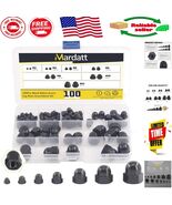 100Pc Nylon Hex Acorn Cap Nuts Assortment Kit - 7 Sizes for Every Project - $298.02 MXN