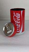 Coca Cola Coin Bank Tin metal  Removable Top - $14.85