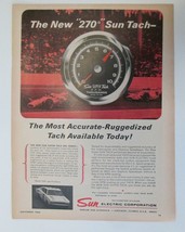 Vtg 1966 Sun Electric 270 Sun Tach Tachometer Racing Indy Cars Magazine ... - £7.52 GBP