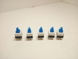 5X Pack Lot 7mm 6 Pins Mini Push Clicker Button Power Switch Self Locking PC A+ - £8.26 GBP