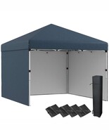 Outsunny 10x10 Pop Up Canopy Tent w/ Sidewalls - $284.46 CAD