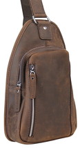 Vagarant Traveler Full Grain Cowhide Leather Chest Pack LK16.VB - £68.80 GBP