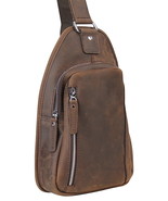 Vagarant Traveler Full Grain Cowhide Leather Chest Pack LK16.VB - £68.66 GBP