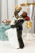 Love Never Dies Day Of The Dead Wedding Skeletons Groom Lifting Bride Figurine - £20.90 GBP