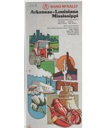 Arkansas- Louisiana  Mississippi  older 1970&#39;s Rand McNally - $2.50