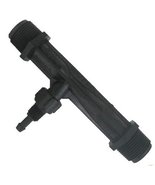 Mazzei (384X-PVDF) Gas/Liquid Injector - Kynar Black 1/2&quot; MNPT - $1,463.63 MXN