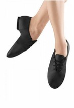 Bloch S0405G Black Child 12M (fits 11.5) Leather Lace Up JazzSoft Dance Shoes - £11.86 GBP