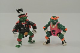 Teenage Mutant Ninja Turtles x 2 Bodacious Birthday Raph &amp; Shell Slammin&#39; Mike - £14.45 GBP