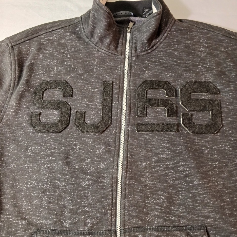 Sean John Full Zip Men's Cotton Blend Gray Classic Jacket Pockets Size 2XL Item image 6