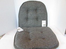 The Gripper Pair of Chair Cushions Non Slip Grip Black/Tan no Strings New - $237.01 MXN