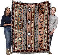 Fetishes Blanket By Pure Country Weavers (72X54): Inspired By Southwest Native - £71.37 GBP
