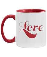 Accent Mug Red &quot;Love&quot; 11 oz. - $18.95