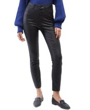 MSRP $65 Oat Coated High-Rise Skinny Ankle Jeans Black Size 25 - £14.84 GBP