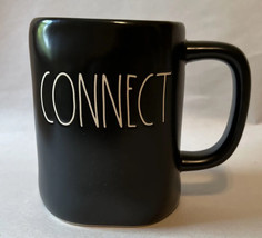 Rae Dunn Rare&quot;CONNECT&quot; Mug LL Black Ceramic Coffee/Tea Brand New - $24.95