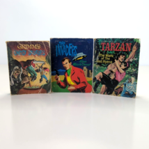 VINTAGE 1960's-1970s Whitman A Big Little Book Lot of 3 Tarzan, Grimm &amp; ... - $33.19