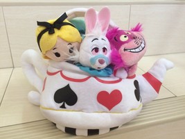 Disney Alice, Mad Hatter, Cheshire, Rabbit In Teapot Plush Doll. Pretty, RARE - £95.91 GBP