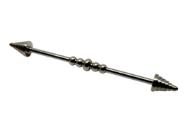 Scaffold Bar Arrow Triangle Dimple 14g (1.6 mm) X 38 mm Bar Piercing Earring Emo - £5.98 GBP