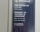 Attwood Mercury Mariner Fuel Fitting Set # 8899LP6 NEW 90° Brass Elbow 8... - £15.92 GBP