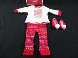 American Girl Doll Peace Love Joy Christmas morning pajamas pjs holidays - £12.99 GBP