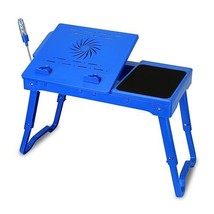 [Pack of 2] Foldable Laptop Table Bed Notebook Desk w/Cooling Fan Mouse Board... - £63.99 GBP