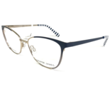 Draper James Eyeglasses Frames DJ5016 717 GOLD Blue Cat Eye Full Rim 53-... - $84.04