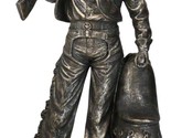 Rustic Western Cowboy Ranger With Hat Carrying Rifle And Horse Saddle Fi... - $59.99