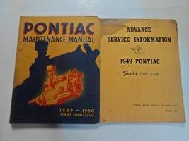 1949 1950 Pontiac Series 2000 2200 Maintenance Manual 2 Vol Set Stained Factory - £40.27 GBP