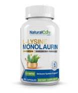 Natural Cure Labs L-Lysine with Monolaurin 600mg 1:1 Ratio - $29.95