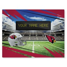 Official NFL Arizona Cardinals Personalized 62&quot; x 84&quot; Washable Rug - £151.31 GBP