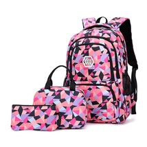 2023 School Backpack Set Waterproof Nylon  Teens Girls Boys Primary Kids School - £177.85 GBP