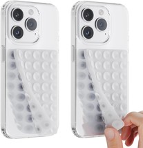 2PCS Double Sided Phone Suction Grip Silicone Suction Phone Case Adhesive Mount  - £14.56 GBP