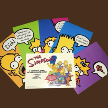 Vintage 2009 The Simpsons Postcards With Stamps - $28.00