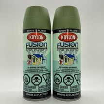2x Krylon Fusion for Plastic Spray Paint - SATIN FERN - 12 oz each - $42.74