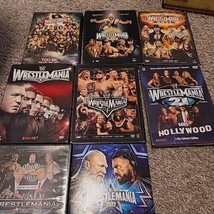 WWE Wrestlemania Wrestling DVD lot of 8 VGC - £35.26 GBP