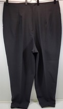 I1) Women&#39;s Polyester Black Work Dress Pants Size 22 Inseam 29 - £6.11 GBP