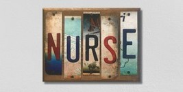 Nurse License Plate Tag Strip Novelty Wood Sign WS-073 - £43.91 GBP