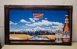Coors Make It A Banquet Metal Sign - 27x16&quot; - Wall Decoration Advertising  - $832.30 MXN
