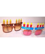 6 HAPPY BIRTHDAY CAKE PARTY GLASSES supply gift - $23.74