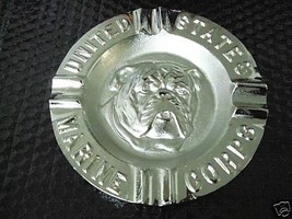 Marine Corp Solid Aluminum Chrome Plated Ashtray 7&quot; Diameter - £131.50 GBP