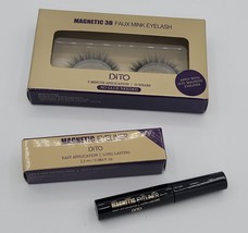 DiTO Magnetic 3D Faux Mink Eyelash Lashes, LOVELY &amp; Magnetic Eyeliner Bundle/Set - £14.44 GBP