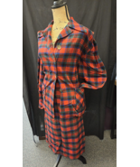 Vintage PENDLETON 100% Virgin Wool Red Plaid Skirt Suit Set Size M - £49.89 GBP