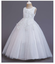flower girl wedding party and communion dress bridesmaid dress tutu dress - £69.74 GBP