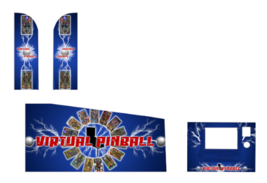 virtual blue Arcade1up Pinball Design Decal Pinball vinyl,Arcade 1up pinball art - £59.01 GBP+