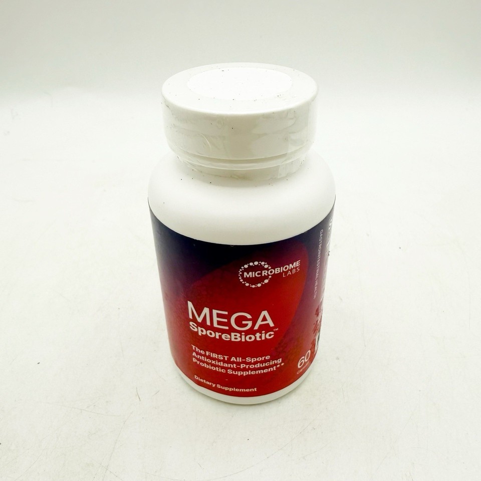 Microbiome Labs MegaSporeBiotic (60 Capsules) - Probiotic BB 8/26 - $29.99