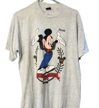 Vintage Genuine Classic Disney by Sherry Mickey Mouse Florida Gray T-Shi... - $17.42